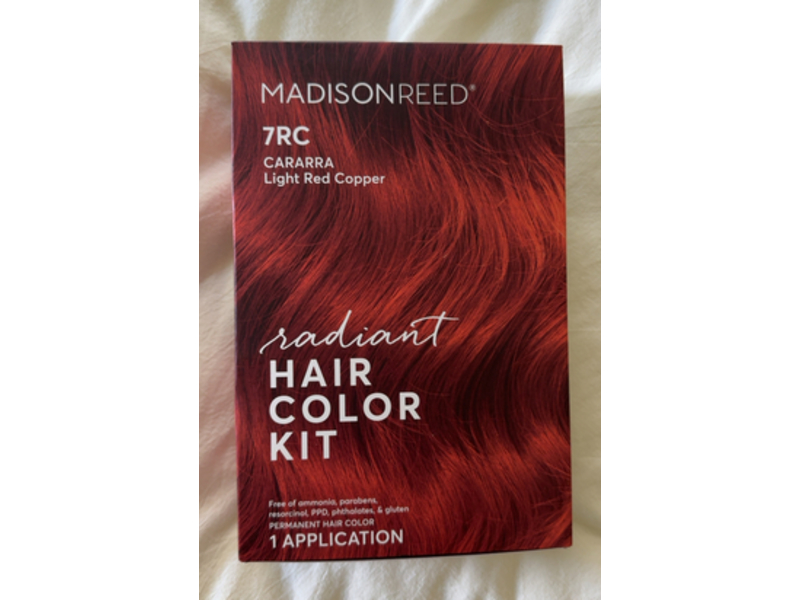 Madison Reed Radiant Hair Color Kit, 7 RC Cararra Light Red Copper, 1 Application, 12.8 fl oz