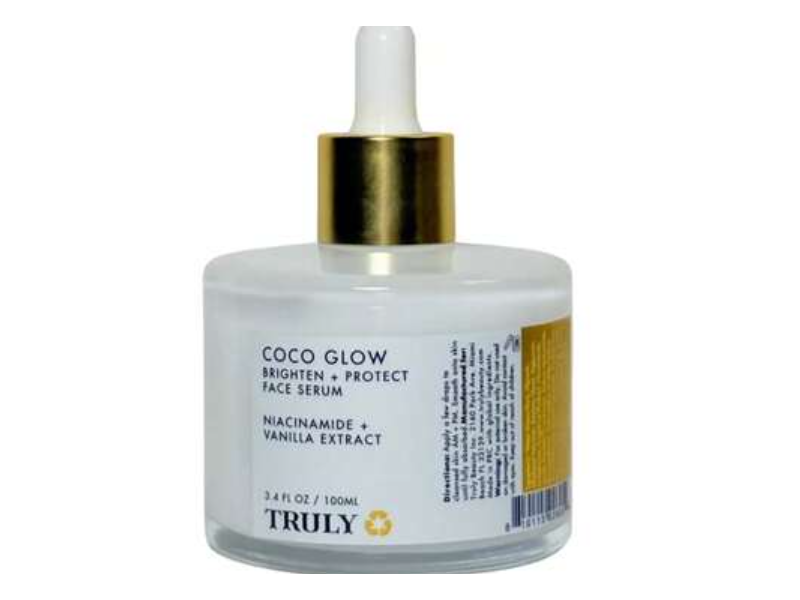 Truly Brighten + Protect Face Serum, Coco Glow, 3.4 fl oz/100 mL