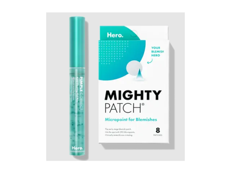 Hero Cosmetics Pimple Patrol Duo, Micropoint Patches + Pimple Correct Gel Pen