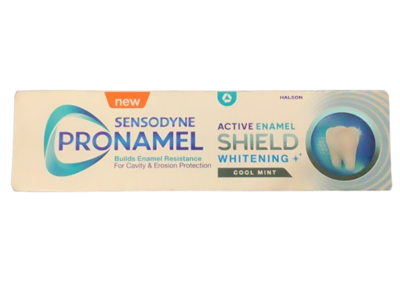 Sensodyne Pronamel Active Enamel Shield Whitening Toothpaste, Cool Mint, 75 mL