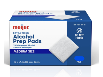 Meijer Extra Thick Alcohol Prep Pads, Medium, 400 Count