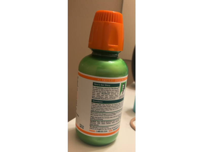 TheraBreath Fresh Breath Oral Rinse, Mild Mint, 10 fl oz/296 mL