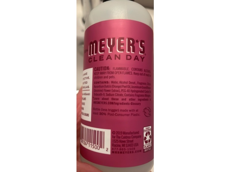 Mrs. Meyer's Clean Day Room Freshener Spray, Mum Scent, 8 fl oz/236 mL