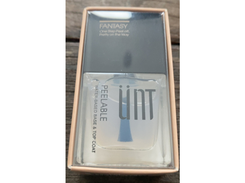 Unt Fantasy Clear Peelable Water Based Top & Base Coat, 0.3 fl oz/9 mL