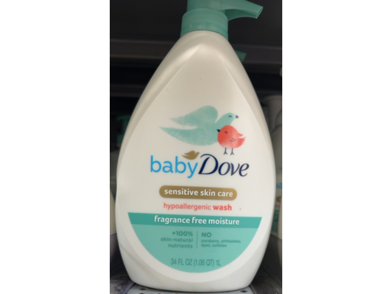 Baby Dove Ultra - Gentle Tip to Toe Wash, Sensitive Skin Care, 34 fl oz/1 L