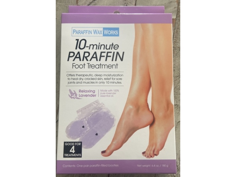Paraffin Wax Works 10-Minute Paraffin Foot Treatment, Lavender, 6.4 oz/180 g