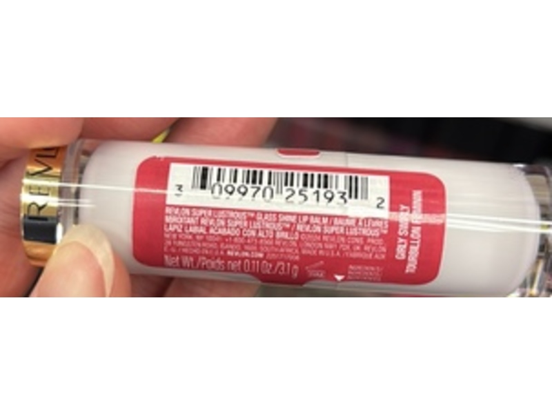 Revlon Super Lustrous Glass Shine Lip Balm, 006 Girly Swirly, 0.11 oz/3.1 g