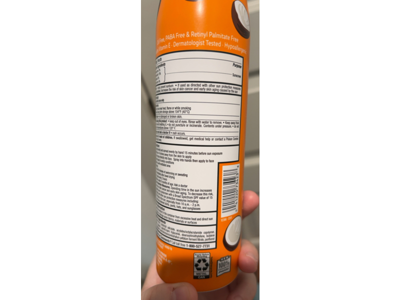 H . E. B Sunscreen Spray, SPF 50, Coconut, 9.1 oz/258 g