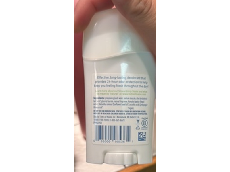 Tom's Of Maine Simply Natural Deodorant, Tea Tree, 1.6 oz/45.3 g