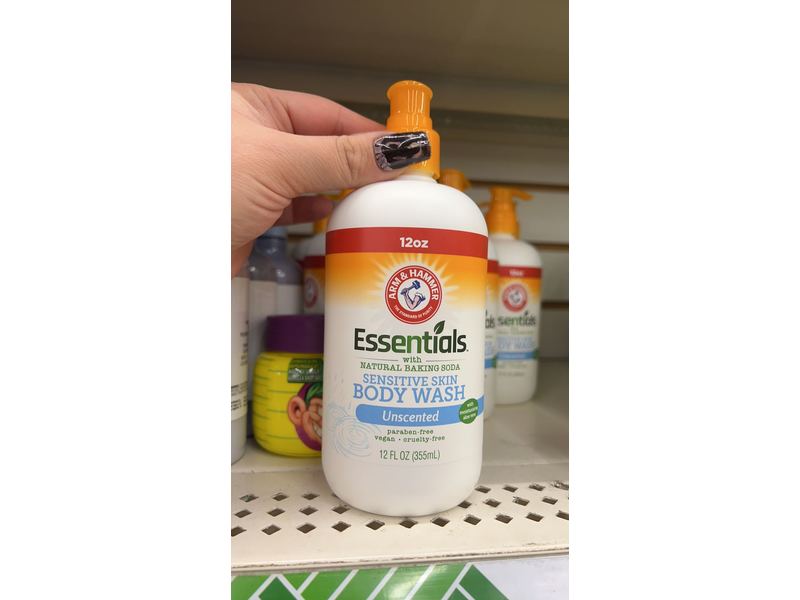 Arm & Hammer Sensitive Skin Body Wash, Unscented, 12 fl oz/355 mL