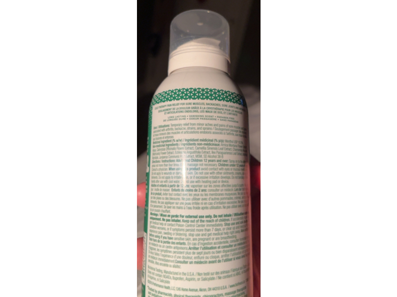 Biofreeze Cool Therapy Pain Relief Spray, Menthol, 3 fl oz/89 mL