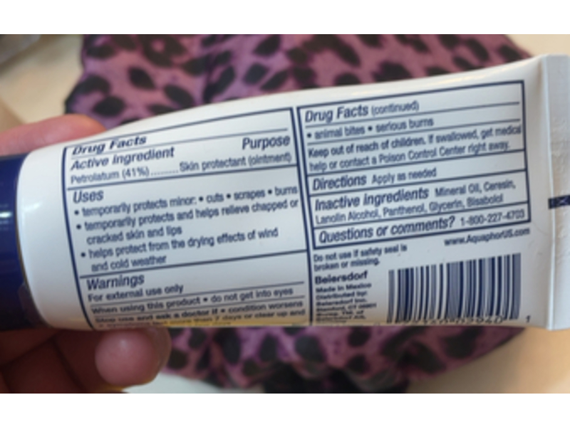 Aquaphor Advanced Therapy Healing Ointment, 1.75 oz/50 g, Pack Of 2