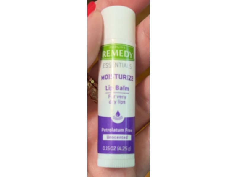 Medline Remedy Moisturize Lip Balm, Unscented, 0.15 oz/4.25 g