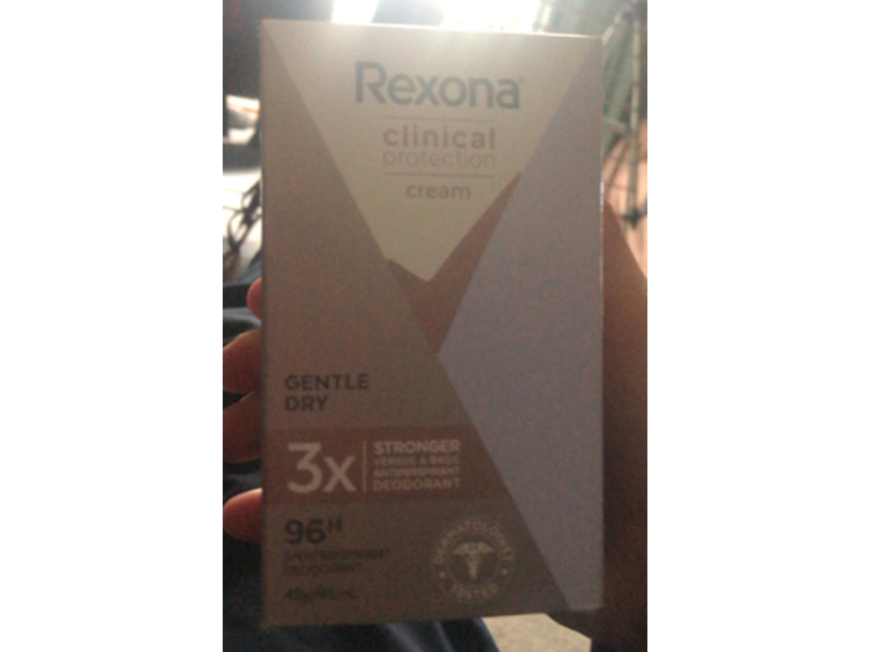 Rexona Clinical Protection Antiperspirant Cream, Gentle Dry, 45 mL