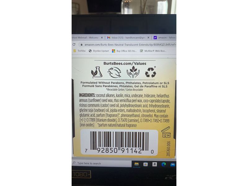 Burt's Bees Eye Shadow Primer, Neutral Ultra Sheer, 0.25 oz/7.08 g