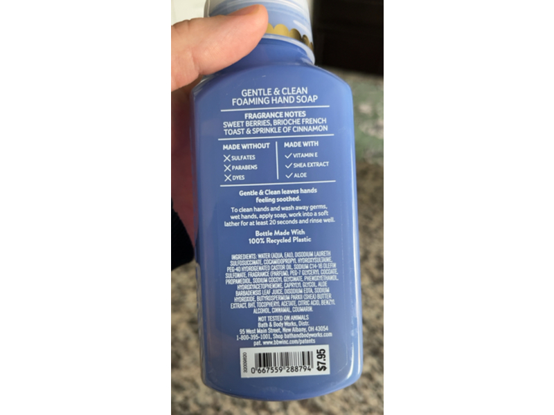 Bath & Body Works Hand Soap, Wildberry French Toast, 8.75 fl oz/259 mL