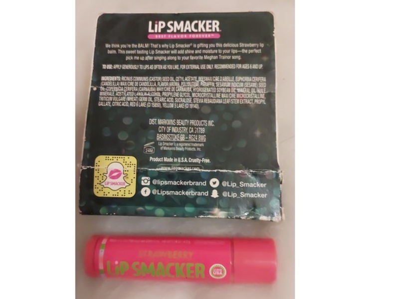 Lip Smacker Meghan Trainor Lip Balm, Strawberry, 0.14 oz/4 g