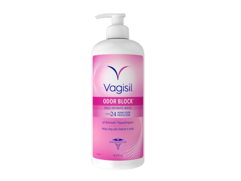 Vagisil Daily Intimate Wash, Odor Block, 16.9 fl oz/500 mL, Pack Of 2
