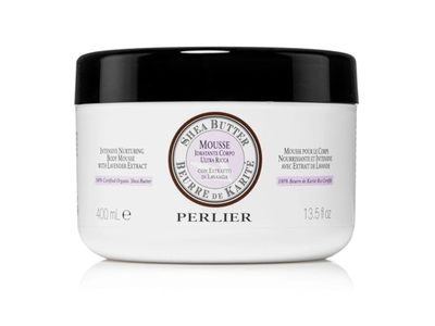 Perlier Intensive Nurturing Body Mousse, Shea Butter & Lavender, 13.5 fl oz/400 mL