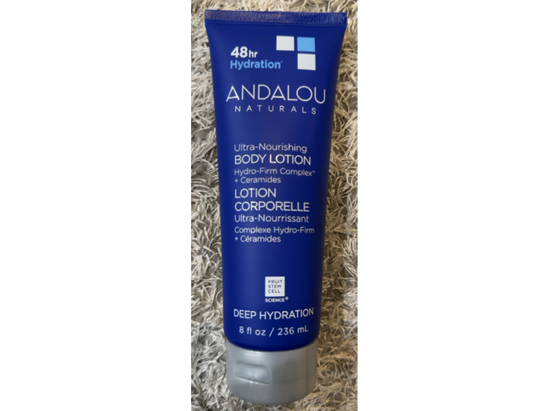 Andalou Naturals Ultra-Nourishing Body Lotion, Hydro-Firm Complex & Ceramides, 8 fl oz/236 mL
