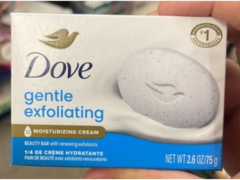 Dove Gentle Exfoliating Beauty Bar, 2.6 oz/75 g