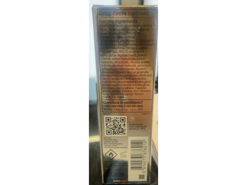 Lancome Teint Idole Ultra Wear Care & Glow, 355N, SPF 27, 1 fl oz/30 mL