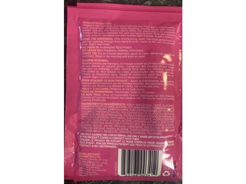 Cake The Deep Treat Volume Boosting One Minute Hair Mask, 1.69 fl oz/50 mL