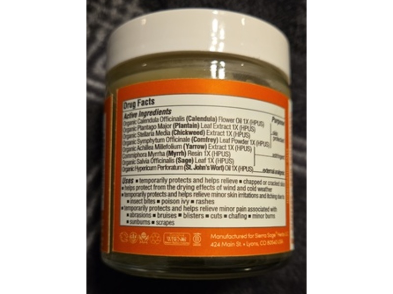 Green Goo First Aid Salve, Calendula + Yarrow + Comfrey, 4 oz/113.4 g