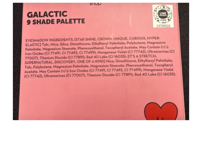 The Creme Shop x BT21 Galactic 9 Shade Palette