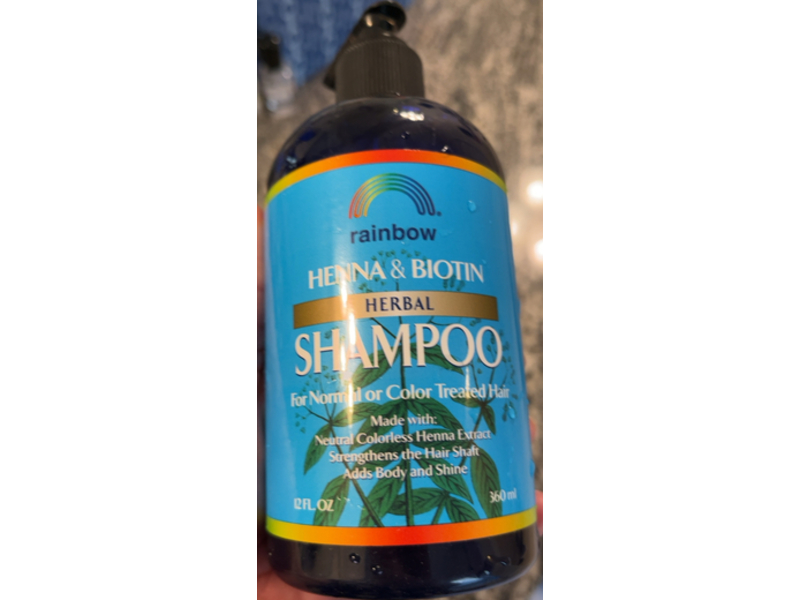 Rainbow Herbal Color Treated Hair Shampoo, Henna & Biotin, 12 fl oz/360 mL