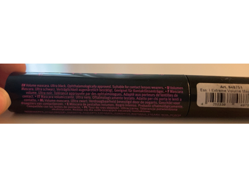 Essence I Love Extreme Volume Mascara, 01 Black, 0.40 fl oz/12 mL