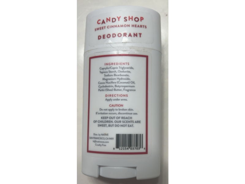 Native Deodorant, Sweet Cinnamon Heart, 2.65 oz/75 g