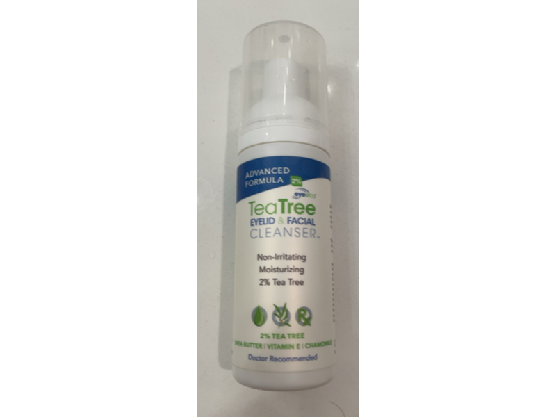 Eyeeco TeaTree Eyelid & Facial Cleanser, 1.7 oz/50 mL
