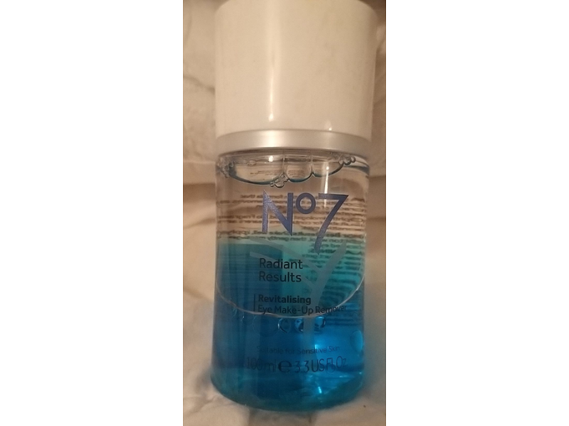 No7 Radiant Results Revitalising Eye Make-up Remover, 3.3 fl oz/100 mL