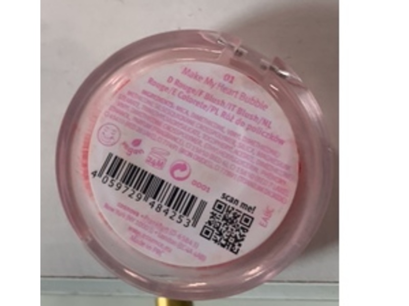 Essence It's Bubble Gum Fun Bouncy Blush, 01 Make My Heart Bubble, 0.16 oz/4.7 g