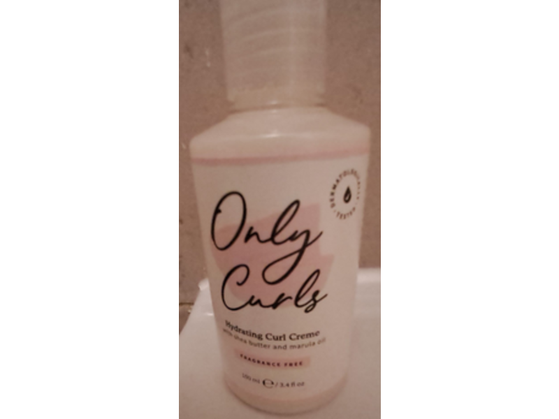 Only Curls Hydrating Curl Creme, Fragrance Free, 3.4 fl oz/100 mL