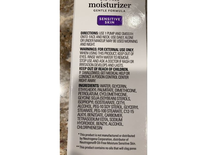 Daylogic Oil Free Moisturizer Sensitive Skin, 4 fl oz/118 mL