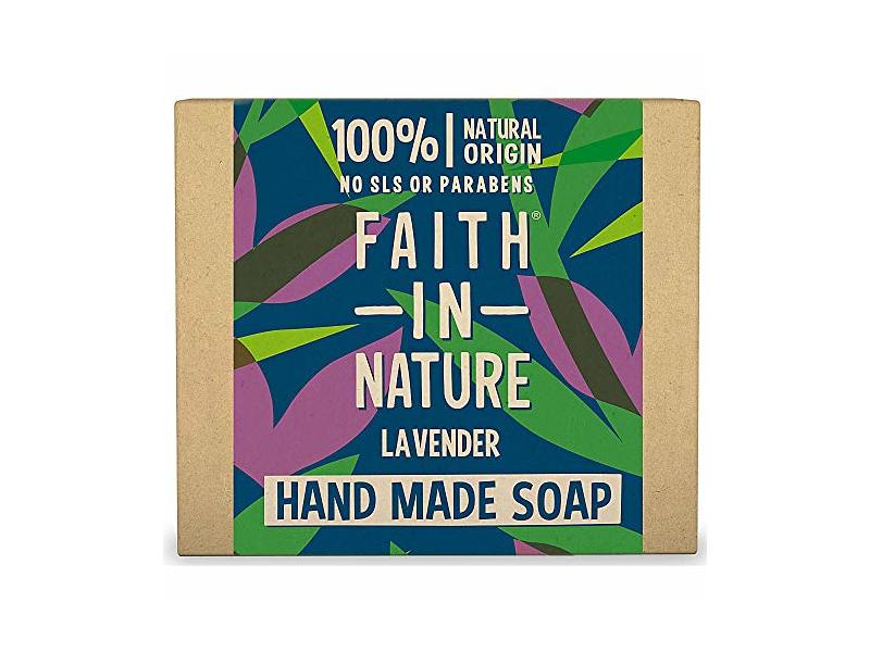Faith In Nature Lavender Soap Bar, Lavender, 3.5 fl oz/100 g