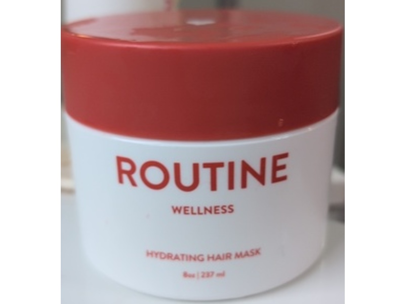 Routine Wellness Hydrating Hair Mask, Coconut & Vanilla, 8 fl oz/237 mL