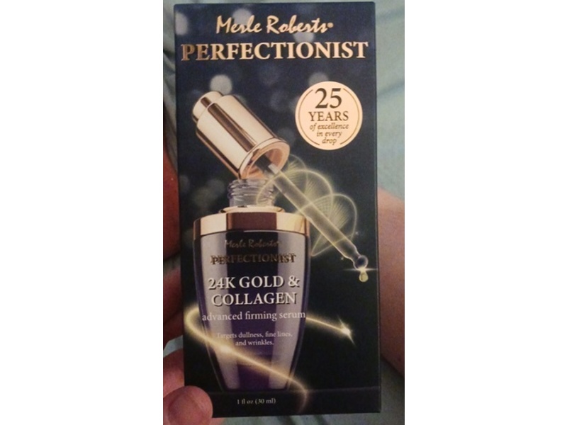 Merle Roberts Perfectionist 24K Gold & Collagen Advanced Firming Serum, 1 fl oz/30 mL