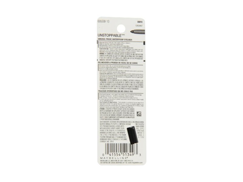 Maybelline New York Unstoppable Eyeliner, Onyx 0.01 Ounce