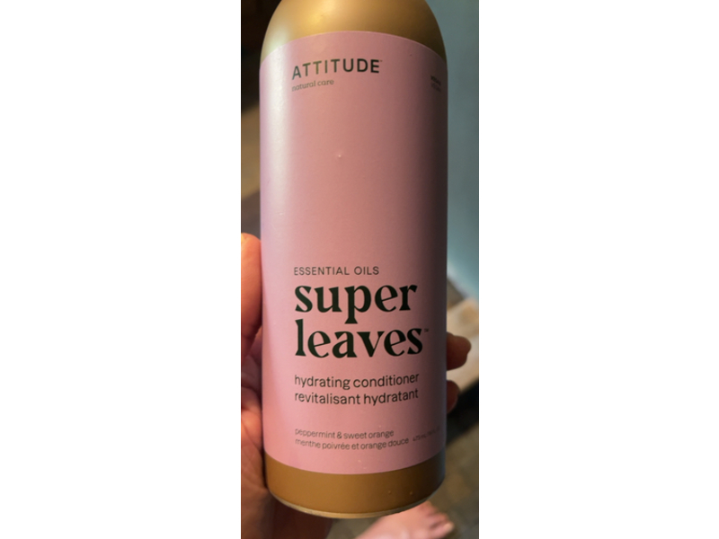 Attitude Super Leaves Hydrating Conditioner, Peppermint & Sweet Orange, 16 fl oz/473 mL