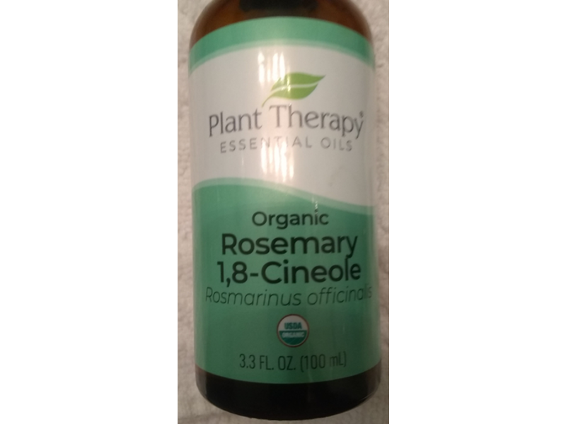 Plant Therapy Organic Essential Oil, Rosemary, 3.3 fl oz/100 mL