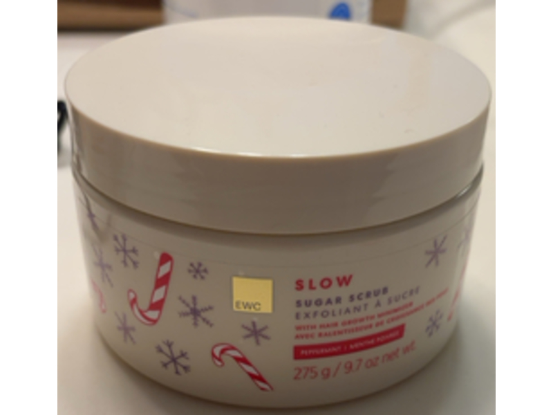 Europian Wax Center Hair Growth Minimizer Slow Sugar Scrub, Peppermint, 9.7 oz/275 g