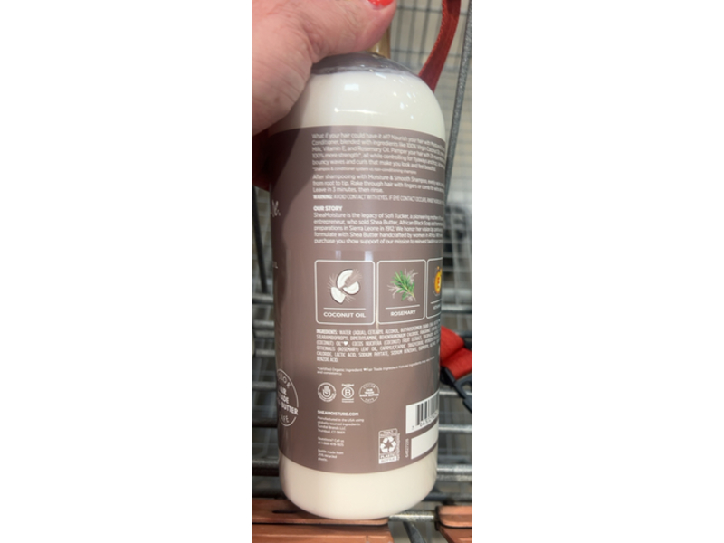Shea Moisture Moisture & Smooth Conditioner, Rosemary & Vitamin E, 34 fl oz/1L