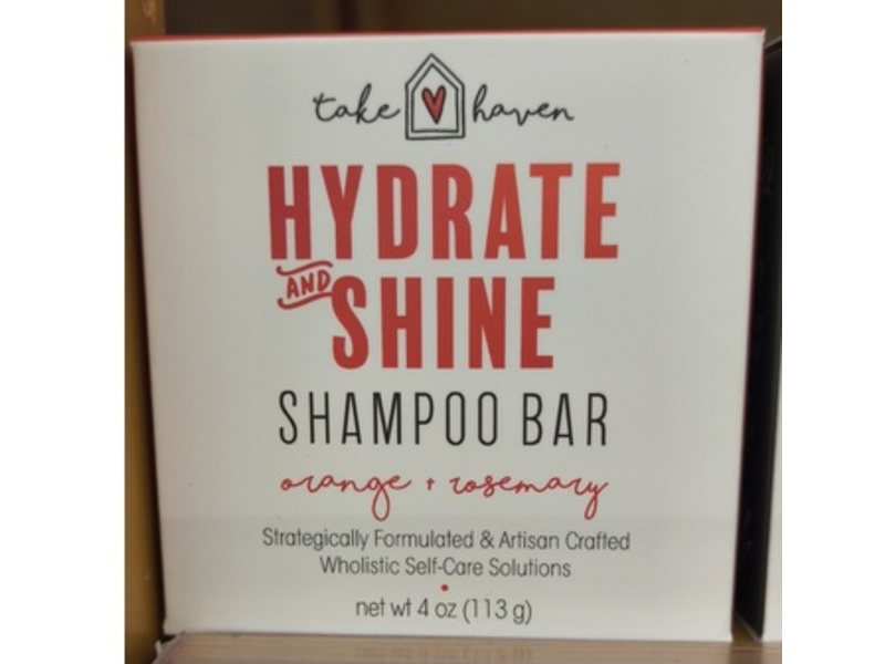 Take Haven Hydrate & Shine Shampoo Bar, Orange + Rosemary, 4 oz/113 g