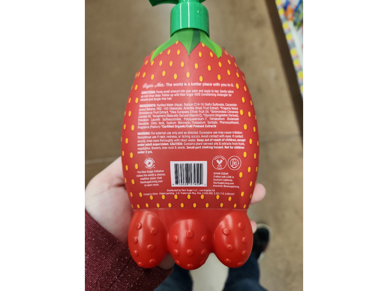 Raw Sugar Shampoo + Conditioner, Strawberry + Kiwi, 12 fl oz/354 mL