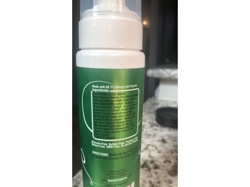 Raw Curls Mousse, 8 fl oz/237 mL