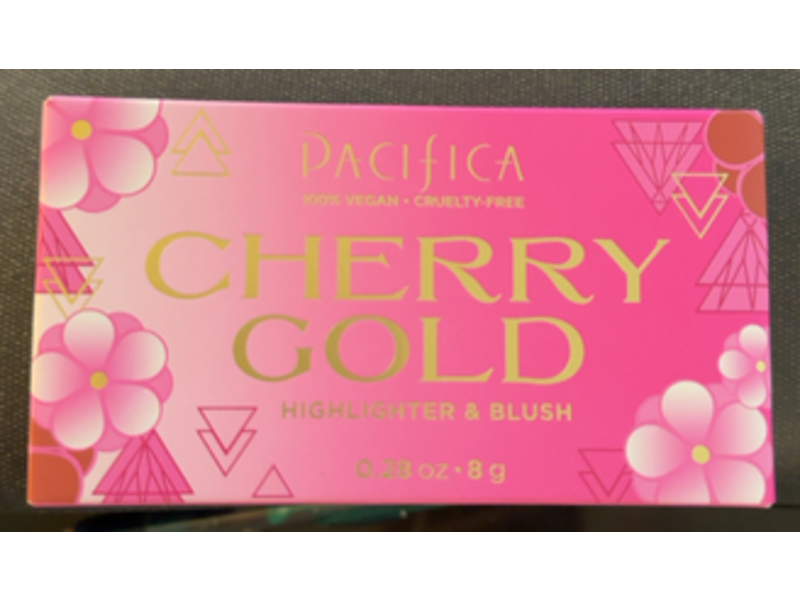 Pacifica Beauty Highlighter & Blush Palette, Cherry Gold, 0.23 oz/8 g