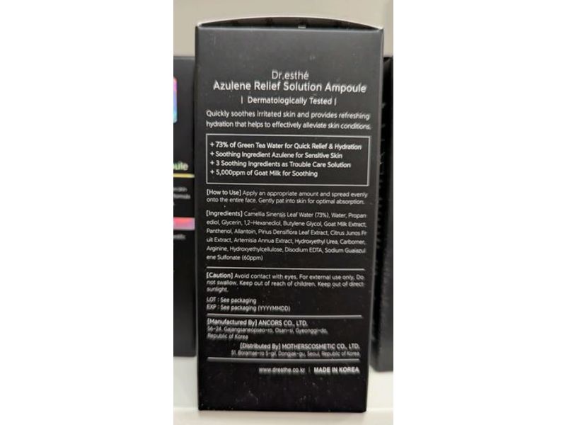 Dr.Esthe Azulene Relief Solution Ampoule,